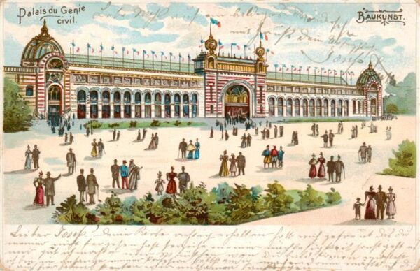 Exposition Universelle Paris 1900 Palais du Genie civil. Baukunst