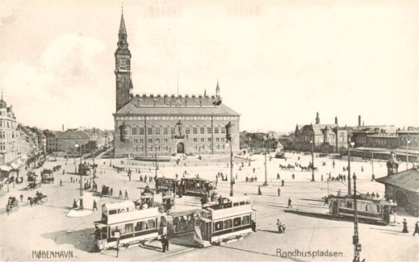 Strassenbahn Tramway-- Kobenhavn Raashausplatz