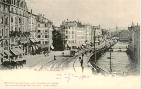 Strassenbahn Tramway-- Zuerich Limmalquai