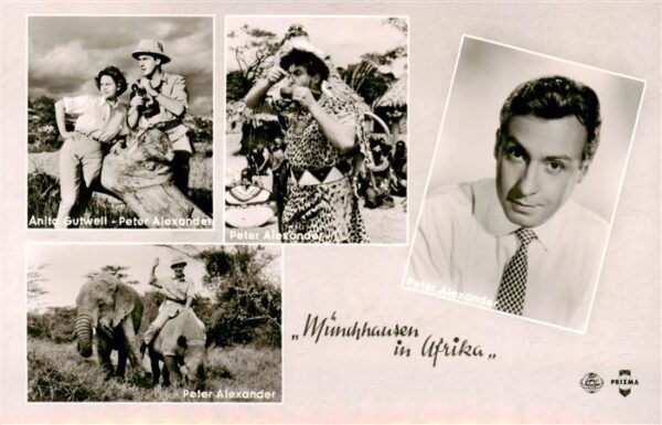 Schauspieler Muenchhausen in Afrika Peter Alexander Anita Gutwell