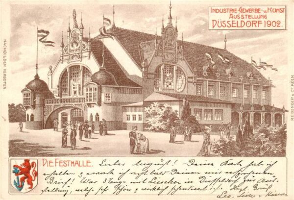Expositions Duesseldorf 1902 Die Festhalle