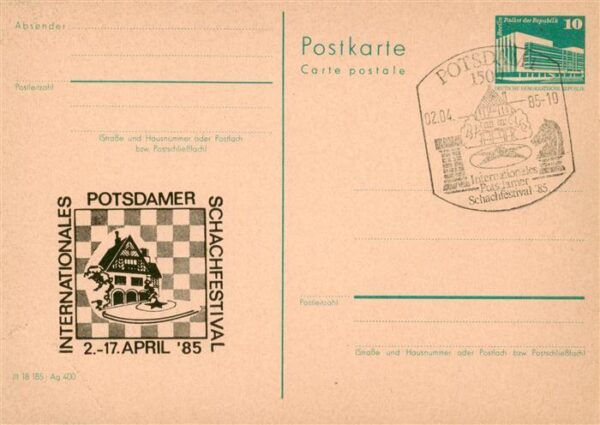Schach Chess Echecs Potsdam