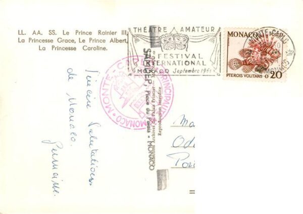 Adel Monaco Prince Rainier 3 Princecc Grace Prince Albert Princesse Caroline – Bild 2