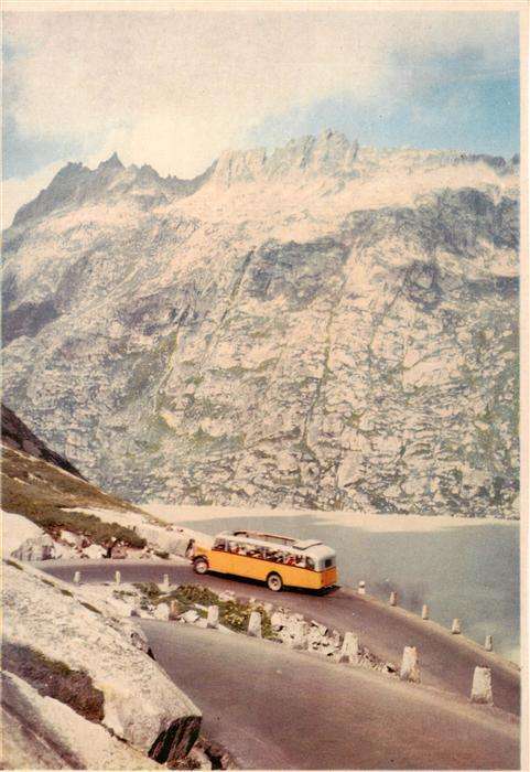 Postbus Omnibus Grimsel Schweizer Alpen