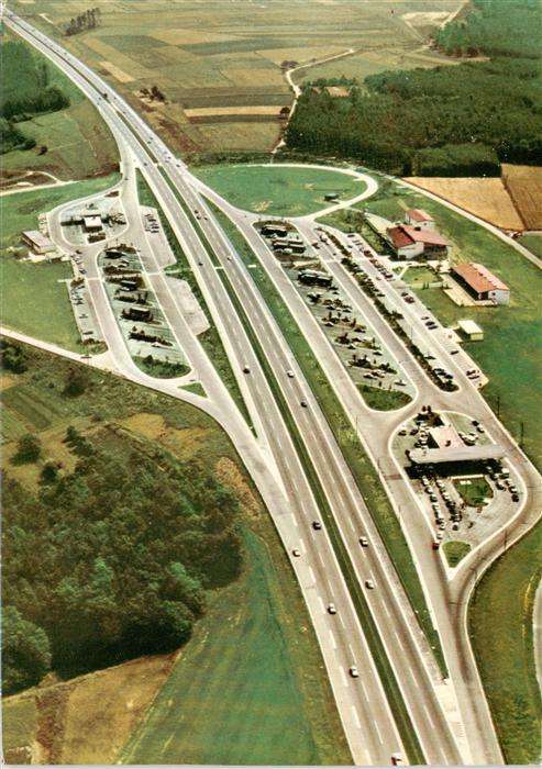 Autobahn Rasthaus Steigerwald Suedseite