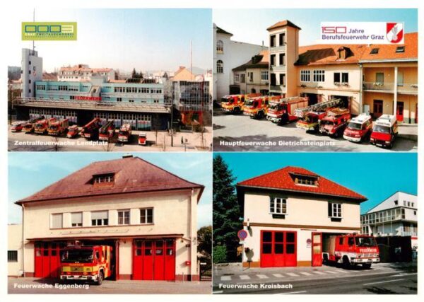 Feuerwehr Fire-Brigade Pompiers Bomberos Granz Steinmarkt Die 4 Wachen