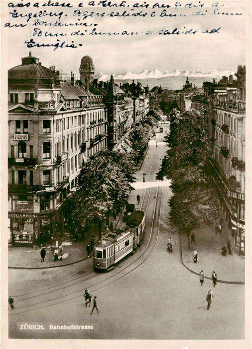 Strassenbahn Tramway-- Zuerich Bahnhofstrasse