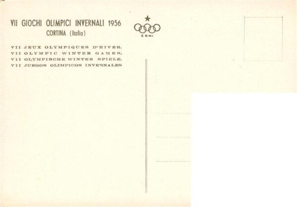 Olimpia Olympia Greece winter Schpile VII Giochi Olimpici invernali Cartina Ital – Bild 2