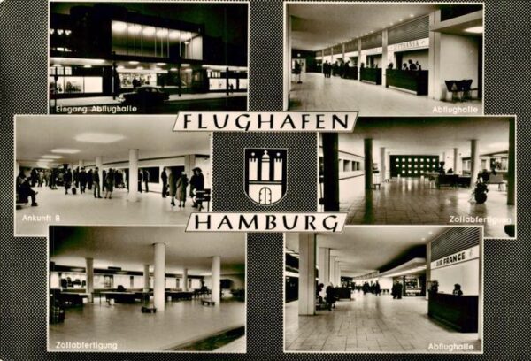 Flughafen Airport Aeroporto Hamburg Abflughalle Zollabteilung