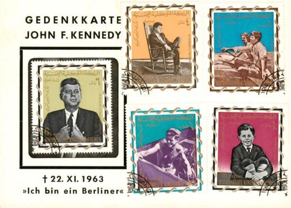 Persoenlichkeiten Gedenkkarte John F.Kennedy