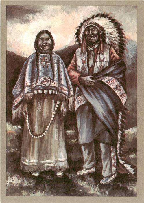 Indianer Native American Indianisches Paar