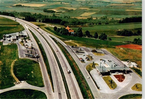 Autobahn Bundesautobahntankestelle Raststaette JURA Ost seite