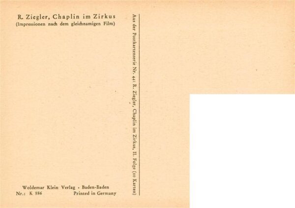 Chaplin Charly Schauspieler R. Ziegler Chaplin im Zirkus – Bild 2