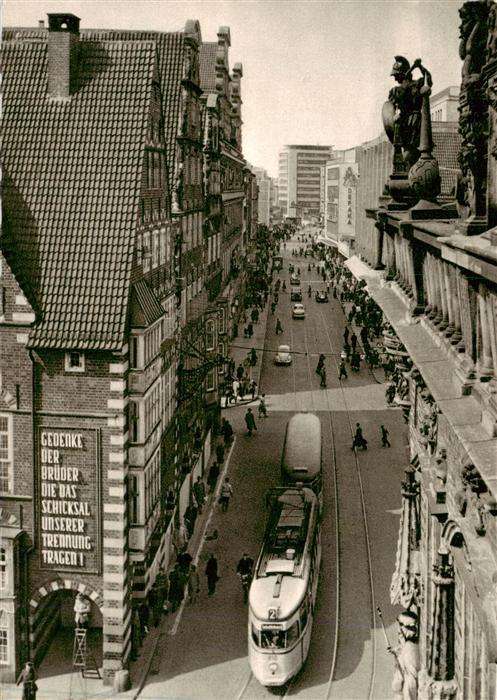 Strassenbahn Tramway-- Bremen Obernstrasse
