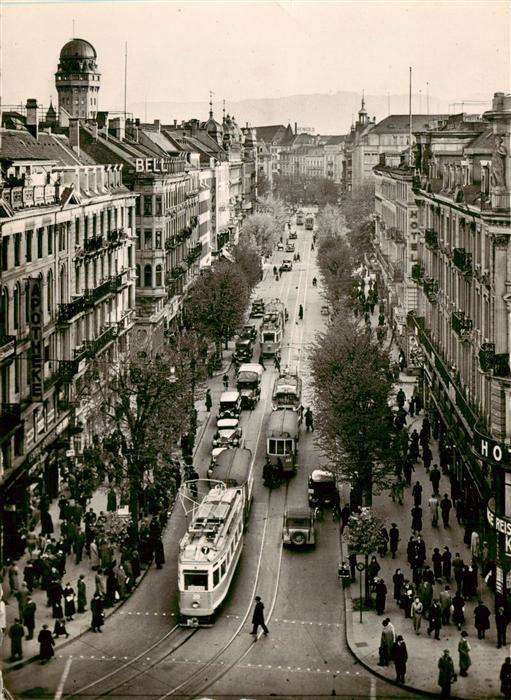 Strassenbahn Tramway-- Zuerich Bahnhofstrasse