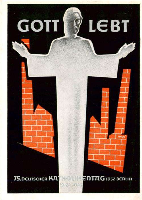 Katholikentag Christentum Gott Lebt 1952 Berlin