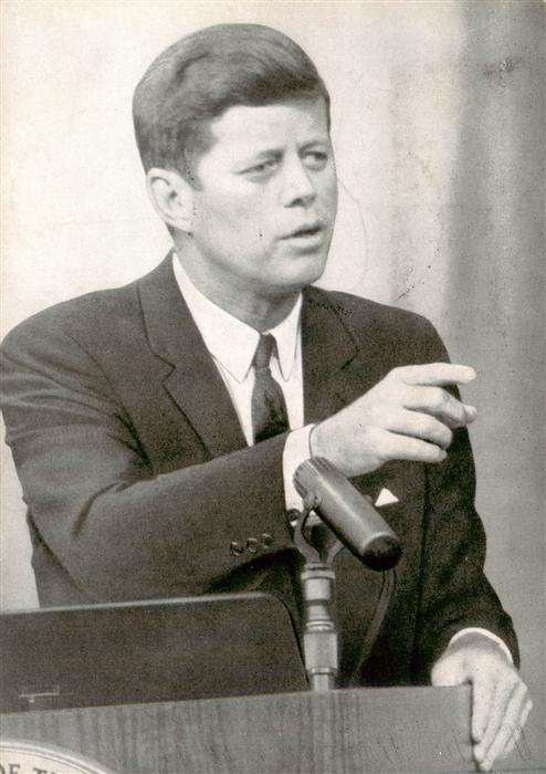 Politik Politics Politique Praesident Kennedy in Deutschland