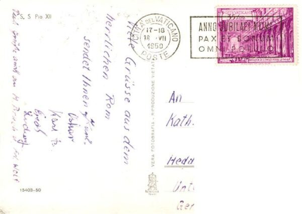 Papst Pope Pape Pio XII – Bild 2