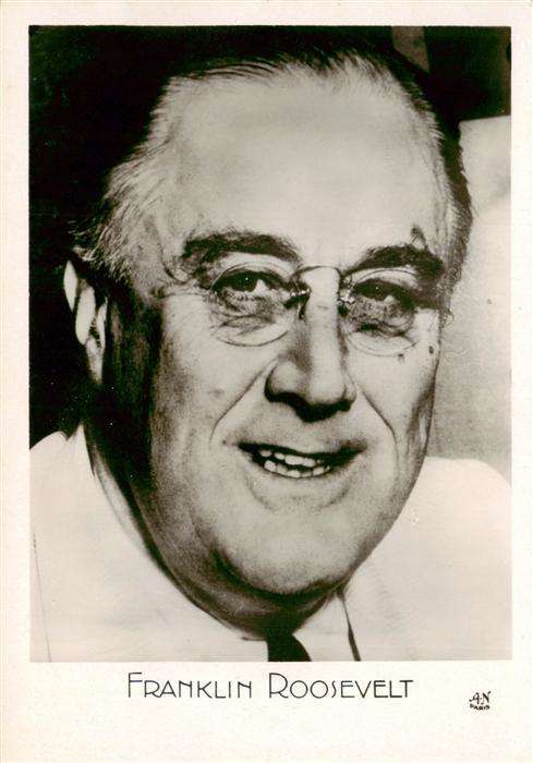 Politik Politics Politique A.N.Paris Franklin Roosevelt