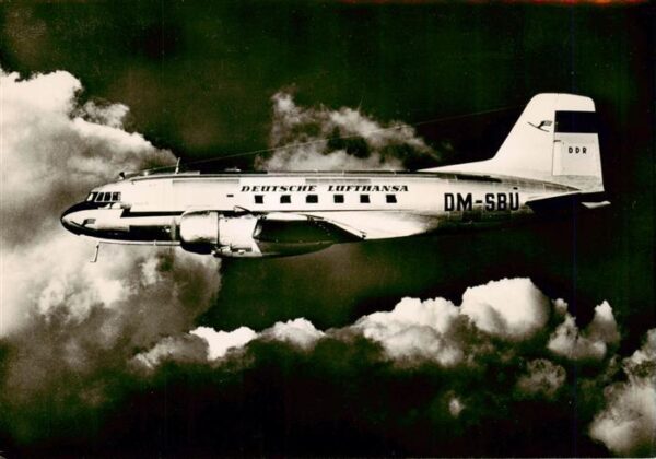Flugzeuge Zivil Mittelstreckenflugzeug I L 14 Deutsche Lufthansa DM SBU