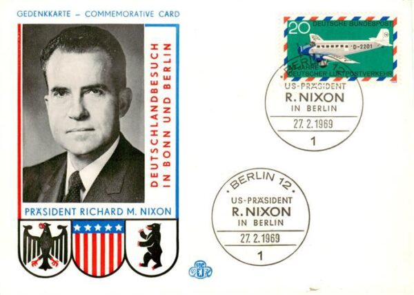 Politik Politics Politique Praesident Richard M. Nixon Berlin