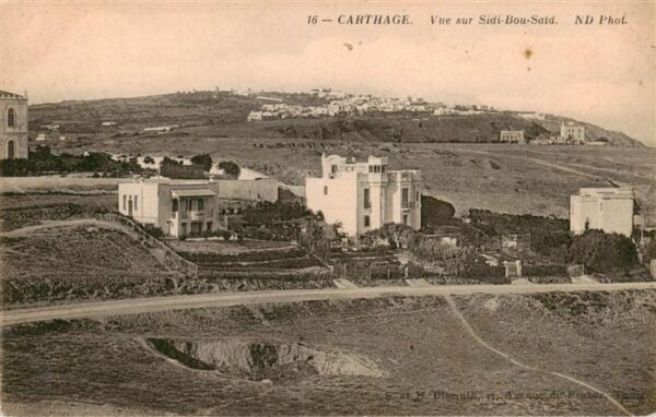 Carthage  Karthago Carthago Tunesie Vue sur Sidi Bou Said