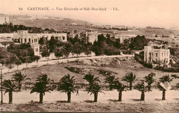 Carthage  Karthago Carthago Tunesie Vue generale et Sidi Bou Said