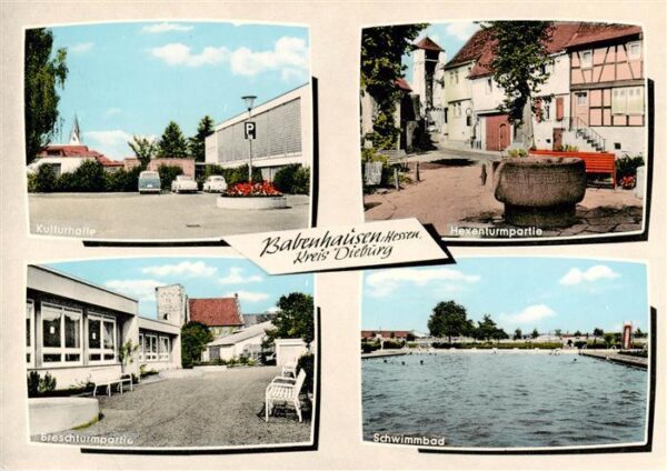 Babenhausen Dieburg Hessen Kulturhalle Hexenturmpartie Breschturmpartie Schwimmb