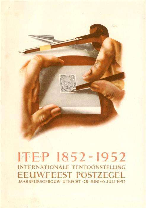 Utrecht NL ITEP 1852 bis 1952 Eeuwfeest Postzegel