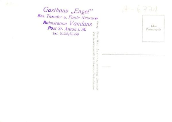 Vandans Vorarlberg AT Gasthaus Engel – Bild 2