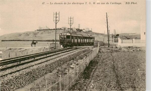 Carthago Carthage Karthago Tunesie Chemin de fer électrique TGM