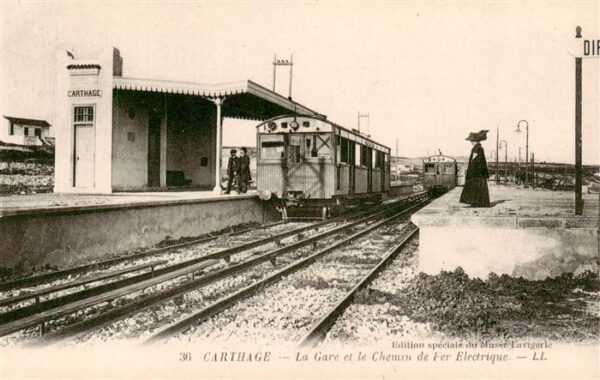 Carthago Carthage Karthago Tunesie La Gare et chemin de Fer électrique
