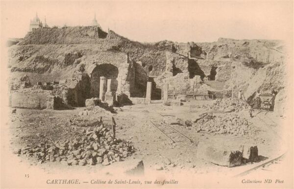 Carthago Carthage Karthago Tunesie Colline de Saint Louis vue des fouilles