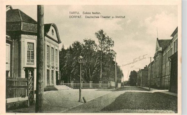 Dorpat Tartus Tartu Estonia Deutsches Theater und Institut