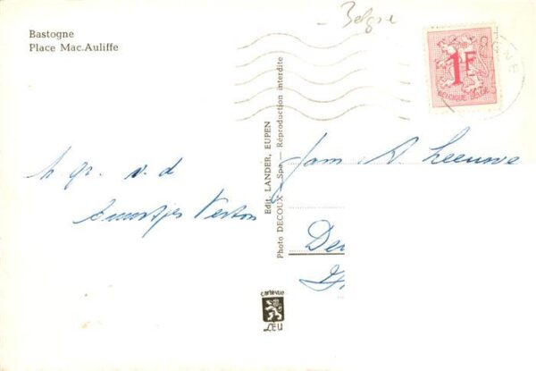 Bastogne Liege Belgie Place Mac Auliffe – Bild 2