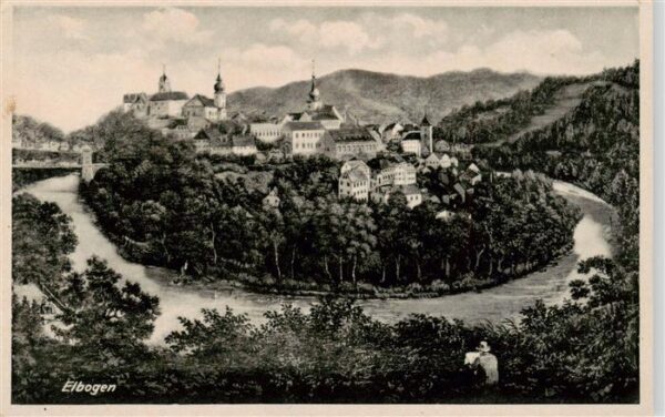 Elbogen Loket Czechia Panorama
