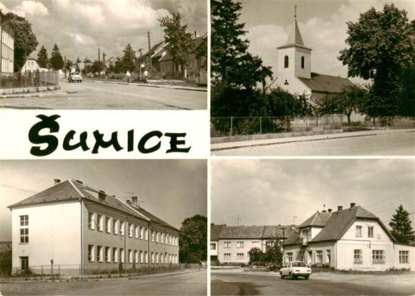 Sumice Moravsky Krumlov Maehrisch Kromau CZ Strassenpartien Kirche