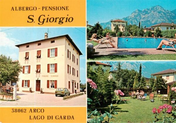 Arco  Trentino IT Albergo Pensione S Giorgio Pool Garten