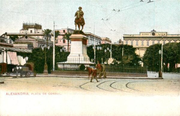 Alexandria  Alexandrie Aegypten Place de Consul