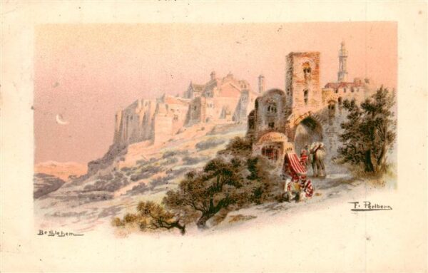 Bethlehem  Yerushalayim Israel Motiv Kuenstlerkarte