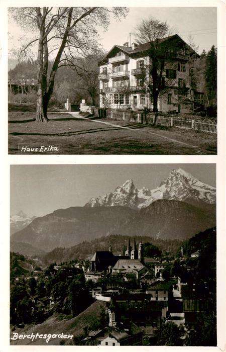 Berchtesgaden Gaestehaus Haus Erika Panorama mit Blick auf die Alpen