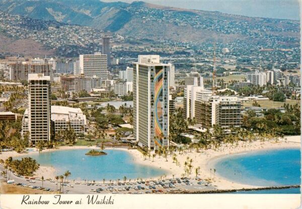Waikiki Honolulu Hawaii USA Rainbow Tower Fliegeraufnahme