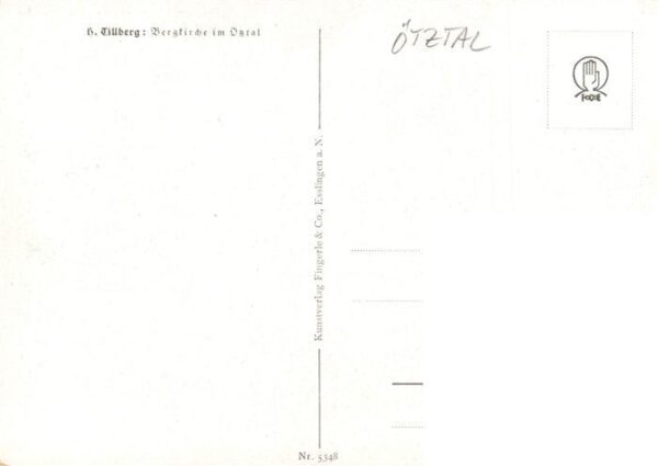oetztal Tirol AT Bergkirche Kuenstlerkarte – Bild 2