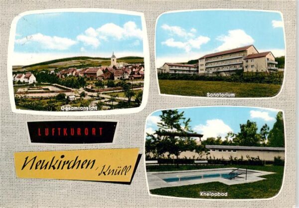 Neukirchen Knuellgebirge Panorama Sanatorium Kneippbad
