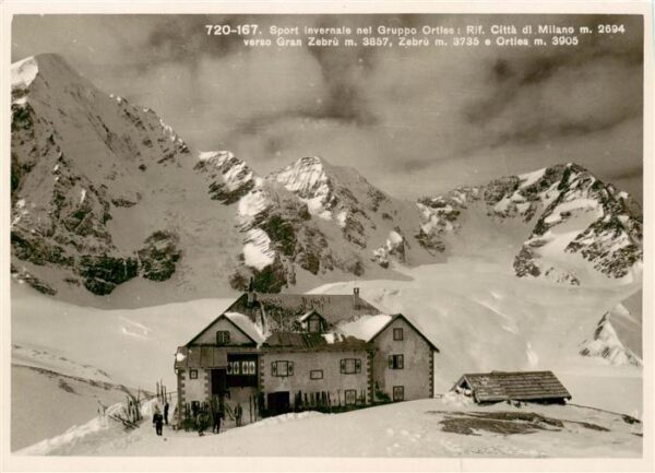 Gran Zebru Koenigspitze 3860m Ortlergruppe Dolomiti IT Sport Invernale nel Grupp
