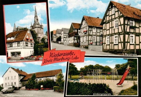 Niederasphe Muenchhausen Hessen Kirche Bergstrasse Dorfgemeinschaftshaus Kinders