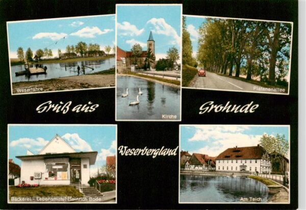 Grohnde Weserfaehre Platanenallee Baeckerei Heinrich Bode Am Teich
