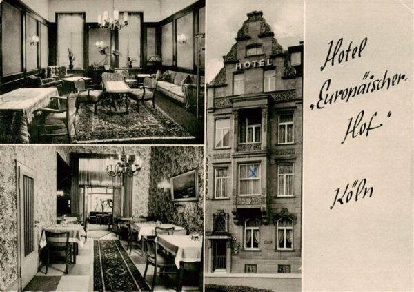 Koeln  Rhein Hotel Europaeischer Hof Gastraeume