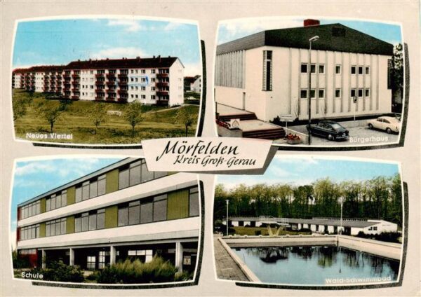 Moerfelden-Walldorf Neues Viertel Buergerhaus Schule Waldschwimmbad
