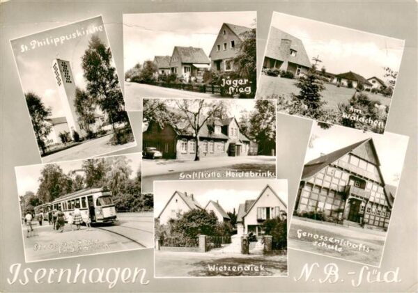 Isernhagen St Philippuskirche Strassenbahn Jaegerstieg Gaststaette Heidebrink Wi